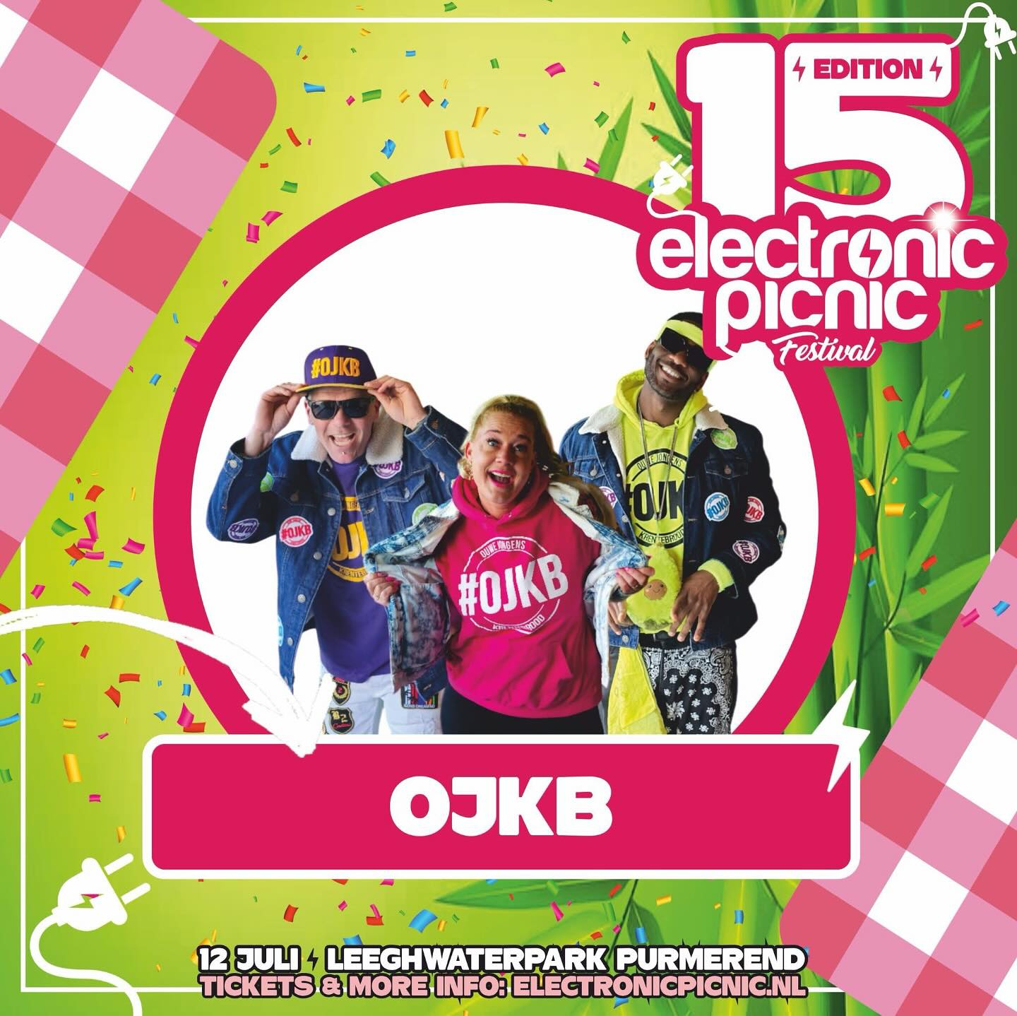 Op zaterdag 12 juli vieren we de 𝟭𝟱𝗲 𝗷𝘂𝗯𝗶𝗹𝗲𝘂𝗺𝗲𝗱𝗶𝘁𝗶𝗲 van 𝗘𝗹𝗲𝗰𝘁𝗿𝗼𝗻𝗶𝗰 𝗣𝗶𝗰𝗻𝗶𝗰 𝗙𝗲𝘀𝘁𝗶𝘃𝗮𝗹, en dat doen we met een flinke dosis sfeer, gekte en muzikale gezelligheid van oa. @ouwejongenskrentebrood 🕺🍞 Afgelopen Koningsdag zette ze de Koemarkt Purmerend al volledig op z’n kop❣️

Bereid je voor op een 𝗿𝗼𝗹𝗹𝗲𝗿𝗰𝗼𝗮𝘀𝘁𝗲𝗿 𝗮𝗮𝗻 𝗺𝘂𝘇𝗶𝗲𝗸𝘀𝘁𝗶𝗷𝗹𝗲𝗻, waarin écht alles 𝗸𝗿𝗶𝘀 𝗸𝗿𝗮𝘀 𝗱𝗼𝗼𝗿 𝗲𝗹𝗸𝗮𝗮𝗿 𝘃𝗹𝗶𝗲𝗴𝘁 — van house en classics tot urban, freestyle, techno en meezingers waar je longen van gaan branden. 💥 𝗚𝗲𝗲𝗻 𝗿𝗲𝗴𝗲𝗹𝘀, 𝗴𝗲𝗲𝗻 𝗴𝗿𝗲𝗻𝘇𝗲𝗻, 𝗮𝗹𝗹𝗲𝗲𝗻 𝗺𝗮𝗮𝗿 𝗳𝗲𝗲𝘀𝘁❗🎡🎧

Bij deze editie kom je niks tekort en mis je helemaal niks – dit wordt een dag vol verrassingen, heerlijke chaos en een line-up die je volledig meesleept van links naar rechts.

✨ Dit jaar pakken we extra uit met een 𝘃𝗲𝗿𝗳𝗿𝗶𝘀𝘀𝗲𝗻𝗱𝗲 𝗻𝗶𝗲𝘂𝘄𝗲 𝗳𝗲𝘀𝘁𝗶𝘃𝗮𝗹𝗼𝗽𝘇𝗲𝘁. Intiem, sfeervol en nóg meer beleving... Hoe dat eruitziet❓ Daar delen we binnenkort meer over. 👀

🎟️ 𝗧𝗶𝗰𝗸𝗲𝘁𝘀 → electronicpicnic.nl

📅 Zaterdag 12 juli 2025
📍 Leeghwaterpark, Purmerend
⏰ 13:00 – 23:00 uur
🎟️ Tickets: electronicpicnic.nl
🔞 Leeftijd: 18+