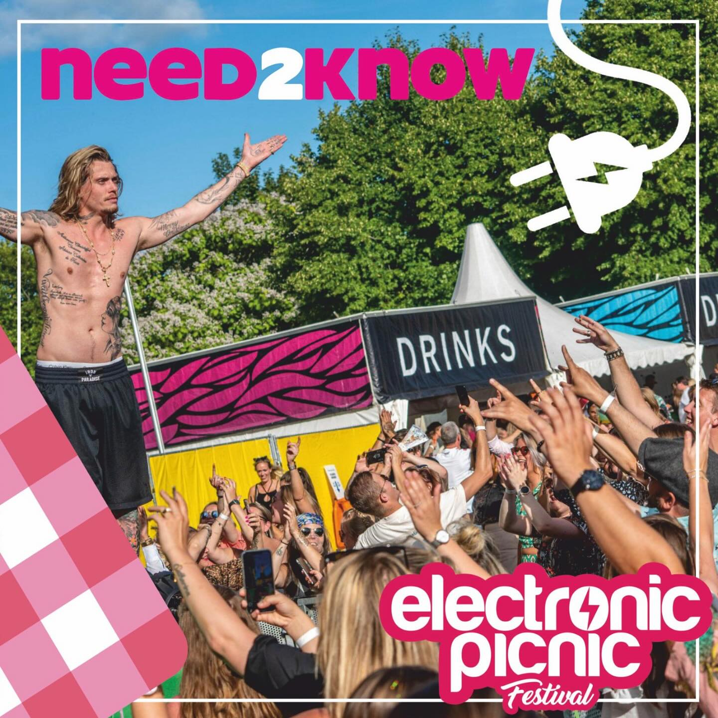 🎉☀️𝗡𝗘𝗘𝗗 𝗧𝗢 𝗞𝗡𝗢𝗪!🧺🎶
Het is bijna zover... Volgend weekend barst Edition 15 ❣️ los en dit wil je écht even weten:

☀️ 𝗣𝗿𝗮𝗰𝗵𝘁𝗶𝗴 𝘄𝗲𝗲𝗿 in het vooruitzicht
✅ 𝗚𝗿𝗮𝘁𝗶𝘀 𝗽𝗮𝗿𝗸𝗲𝗿𝗲𝗻 🚗
✅ 𝗚𝗿𝗮𝘁𝗶𝘀 𝗳𝗶𝗲𝘁𝘀𝗲𝗻𝘀𝘁𝗮𝗹𝗹𝗶𝗻𝗴 🚲
⚠️ 𝗚𝗲𝗲𝗻 𝗸𝗹𝘂𝗶𝘀𝗷𝗲𝘀 – travel light dus 😉
💸 𝗟𝗮𝗴𝗲 𝘁𝗶𝗰𝗸𝗲𝘁𝗽𝗿𝗶𝗷𝘀 – vergeleken met andere festivals echt een buitenkansje❗

🎵Een heerlijk feest in het park met 𝟭 𝗴𝗲𝘇𝗲𝗹𝗹𝗶𝗴, 𝗶𝗻𝘁𝗶𝗲𝗺 𝗽𝗼𝗱𝗶𝘂𝗺 waar álle stijlen kris kras door elkaar vliegen: Van hard gaan met Korsakoff tot los met DJ Jean & Tony Junior en Twerken met Team Rush Hour – 𝗵𝗲𝘁 𝘄𝗼𝗿𝗱𝘁 𝗲𝗲𝗻 𝗺𝘂𝘇𝗶𝗸𝗮𝗹𝗲 𝗮𝗰𝗵𝘁𝗯𝗮𝗮𝗻! 🎢 Check 𝗡𝗨 de 𝘁𝗶𝗺𝗲𝘁𝗮𝗯𝗹𝗲 op electronicpicnic.nl 

🌭 𝗙𝗼𝗼𝗱𝘁𝗿𝘂𝗰𝗸𝘀 & 𝗣𝗶𝗰𝗻𝗶𝗰 𝗮𝗿𝗲𝗮 – snacken, chillen, bijtanken
🍹 𝗗𝗲𝘀𝗽𝗲𝗿𝗮𝗱𝗼𝘀 𝗯𝗮𝗿, shotjes & cocktails én heerlijke sangria
🌳 𝗭𝗼𝗻𝗻𝗶𝗴 𝘁𝗲𝗿𝗿𝗲𝗶𝗻 met schaduwrijke hangouts onder de bomen

💳 𝗣𝗶𝗻 𝗷𝗲 𝗺𝘂𝗻𝘁𝗷𝗲𝘀… maar cash kan ook gewoon
❤️ En vooral: 𝗵𝗲𝗿𝗶𝗻𝗻𝗲𝗿𝗶𝗻𝗴𝗲𝗻 𝗺𝗮𝗸𝗲𝗻, 𝗼𝘂𝗱𝗲 𝘃𝗿𝗶𝗲𝗻𝗱𝗲𝗻 𝘇𝗶𝗲𝗻, 𝗻𝗶𝗲𝘂𝘄𝗲 𝘃𝗿𝗶𝗲𝗻𝗱𝘀𝗰𝗵𝗮𝗽𝗽𝗲𝗻 𝘀𝗹𝘂𝗶𝘁𝗲𝗻

🎟️ 𝗛𝗲𝗯 𝗷𝗲 𝗷𝗲 𝘁𝗶𝗰𝗸𝗲𝘁𝘀 𝗮𝗹❓ Wacht niet te lang, dit wil je niet missen! Check: electronicpicnic.nl 

Voor alle 𝗽𝗿𝗮𝗸𝘁𝗶𝘀𝗰𝗵𝗲 𝗳𝗲𝘀𝘁𝗶𝘃𝗮𝗹𝗶𝗻𝗳𝗼 kijk je op electronicpicnic.nl/festivalinfo

📍 Leeghwaterpark, Purmerend
🗓️ Zaterdag 12 juli van 13:00 tot 23:00
🌞 Intiem. Gezellig. Vol feestkriebels.

#electronicpicnicfestival #festivaltip #needtoknow #festivalvibes #kriskrasbeats #zomerfeest #festivalreünie
